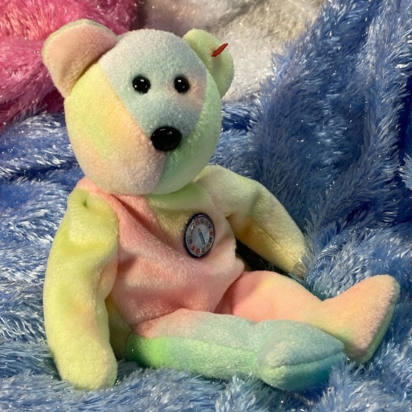 ๐4/$25๐ Birthday Bear BB Beanie Bear Teddy - Picture 2 of 12